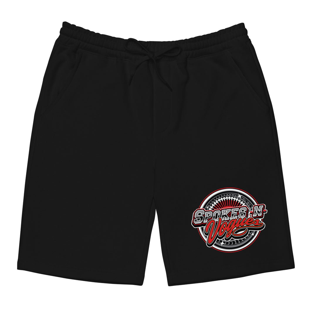 2021 red logo fleece shorts